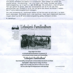 2010-04 -Lither -Courant-Uitnodiging-Tentoonstelling-Lithoijen's Familiealbum