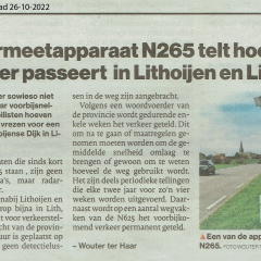 2022-10-26-Brabants-Dagblad-Radarmeetapparaat-N265-telt-passerend-verkeer-Lithoijen-en-Lith